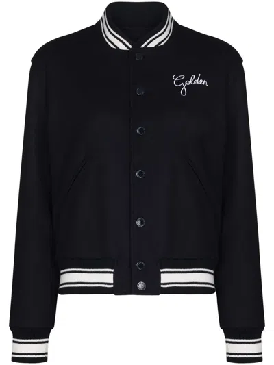 GOLDEN GOOSE GOLDEN GOOSE LOGO WOOL BOMBER JACKET