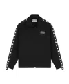 Golden Goose Deluxe Brand High-collar Sweatshirt With Star Detailing And Zipper In Black