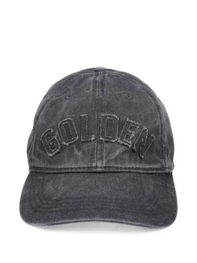 Golden Goose Logo-embroidered Baseball Cap In Anthracite