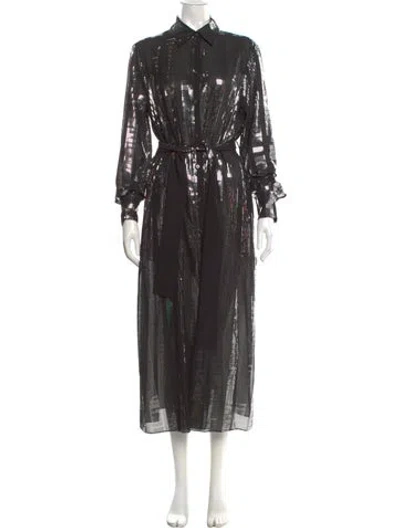 Pre-owned Golden Goose Long Dress In Black