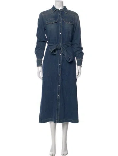 Pre-owned Golden Goose Long Dress In Blue