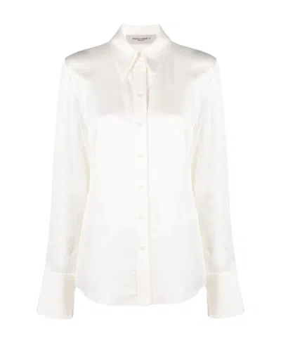 Golden Goose Long-sleeve Button-up Shirt In White