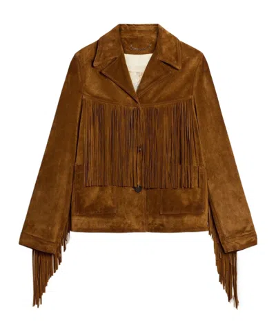 GOLDEN GOOSE GOLDEN GOOSE DELUXE BRAND FRINGED BUTTONED JACKET