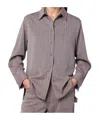 Golden Goose Garnet Shirt In Chevron Wool Blend Women In Brown
