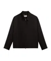 Golden Goose Black Jacket With Classic Collar And Long Sleeves In Black