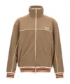 Golden Goose Star M's Zipped Track Jacket Technical Poly In Brown