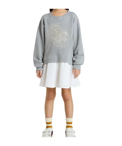 Golden Goose Long-sleeved Dress In Gray
