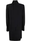 Golden Goose Journey Longsleeves Dress In Suit Fabric In Polar Night