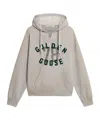 Golden Goose Grey Hoodie With Logo In Gray