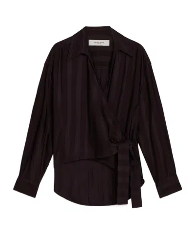Golden Goose Long-sleeved Shirt In Black