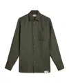 Golden Goose Pinstripe Buttoned-cuff Shirt In Green
