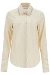Golden Goose Long-sleeved Shirt With Crystals In Neutrals