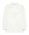 Golden Goose Jacket Over Monopetto Effect Silk And Embroidery In White