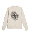 Golden Goose Journey Floral Embroidered Crewneck Sweatshirt In Neutral