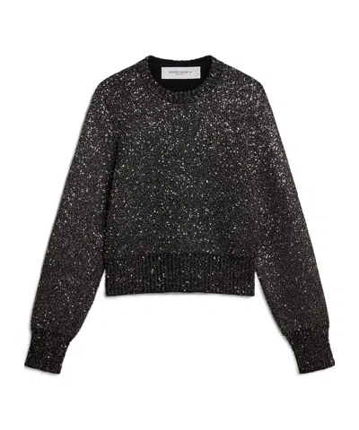 GOLDEN GOOSE GOLDEN GOOSE DELUXE BRAND SEQUIN EMBELLISHED CREWNECK JUMPER