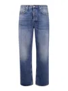 Golden Goose Loose Medium Blue Washed Denim In Blue