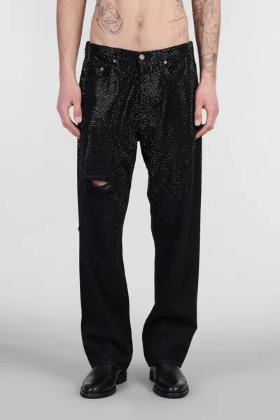 Golden Goose Loose Skate Jeans In Black Denim