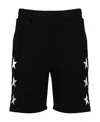Golden Goose Diego Star Short Sweatpants In Black