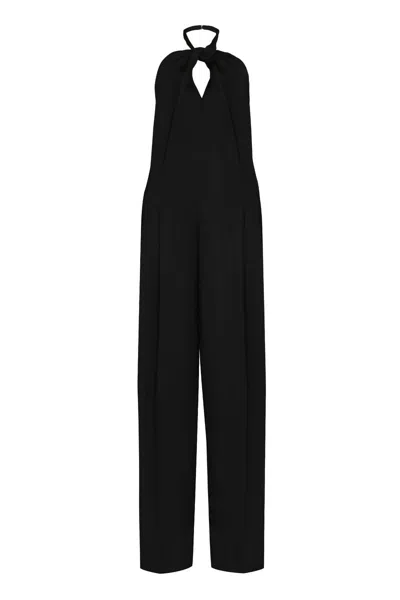 Golden Goose Journey Wool Gabardine Jumpsuit In Black