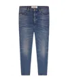 Golden Goose Deluxe Brand Washed Effect Straight Leg Jeans In Blue