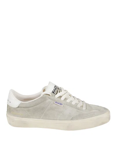 Golden Goose Low-top Beige Suede Sneakers With Contrasting Rubber Sole In Neutral