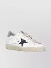 Golden Goose Super Star Leather Upper And Toe Glitter Star Laminated Heel