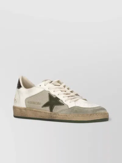 GOLDEN GOOSE LOW TOP LEATHER SNEAKERS WITH PERFORATED TOE