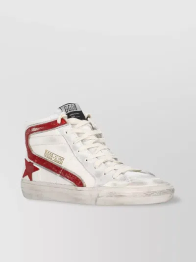 Golden Goose Low Top Leather Sneakers With Round Toe