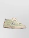 Golden Goose Low Top Leather Sneakers With Star Detail In Gray