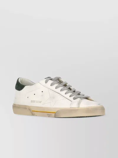 GOLDEN GOOSE LOW TOP LEATHER SNEAKERS WITH STAR DETAIL