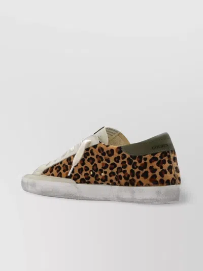 Golden Goose Low Top Leopard Print Sneakers In Animal Print