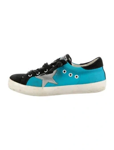 Pre-owned Golden Goose Kids' Low Top Sneakers In Blue