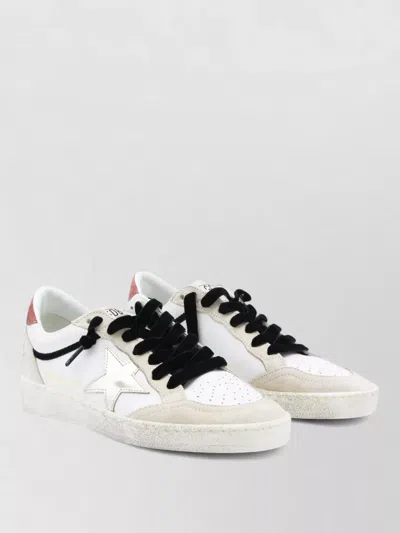 Golden Goose Low Top Sneakers Contrast Heel Rubber Sole In Multi