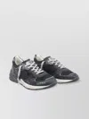 Golden Goose Black Leather And Mesh Running Dad Sneakers In Black