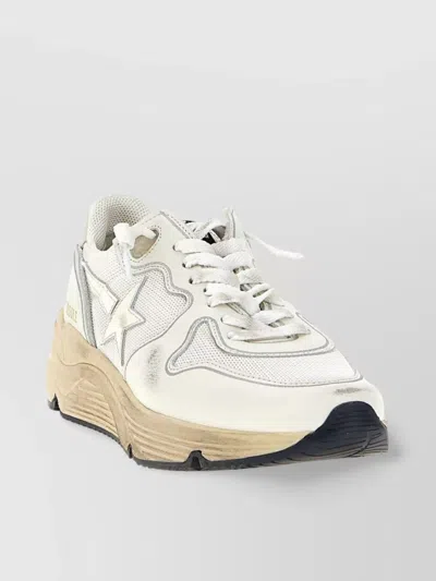GOLDEN GOOSE LOW TOP SNEAKERS MESH PANELS