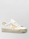 Golden Goose Low Top Sneakers Metallic Accents Star In White