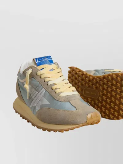 Golden Goose Low Top Sneakers Metallic Detail In Brown