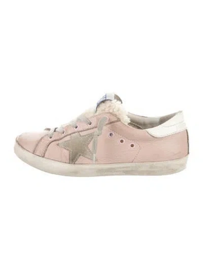 Pre-owned Golden Goose Kids' Low Top Sneakers In Pink/white