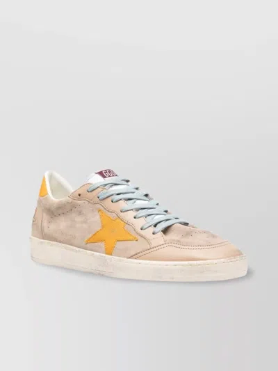 Golden Goose Low Top Sneakers Star Detail In Neutral