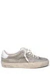 Golden Goose Low-top Beige Suede Sneakers With Contrasting Rubber Sole In Taupe/milk