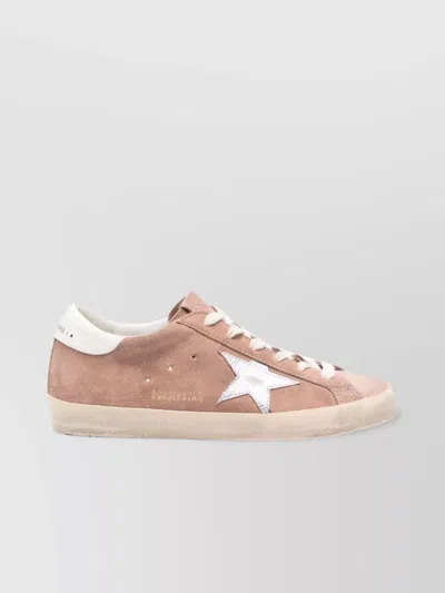 Golden Goose Low Top Sneakers With Almond Toe Shape In Pink