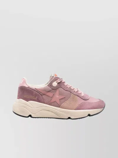 Golden Goose Low Top Sneakers With Chunky Rubber Sole In Pink