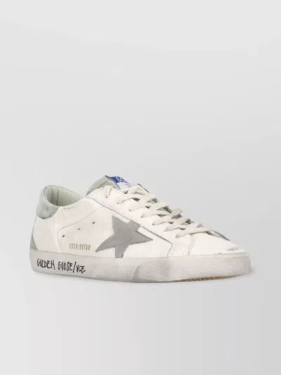 Golden Goose Low Top Sneakers With Contrasting Logo Heel In White