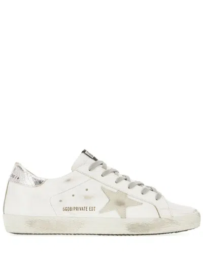 Golden Goose Low-top Sneakers With Distressed Finish