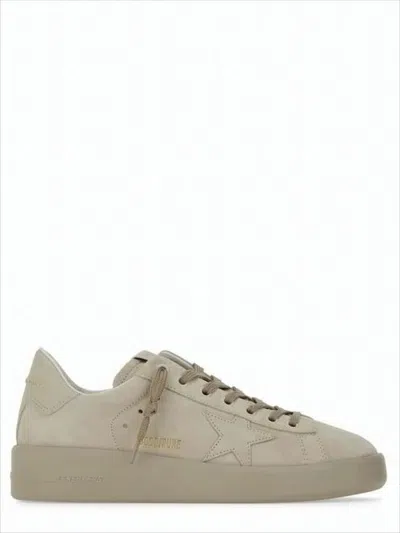 Golden Goose Low-top Sneakers With Embossed Star Detail In Neutral