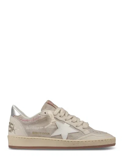 Golden Goose Low-top Sneakers With Mixed Textures In Multi