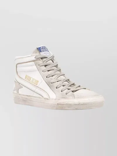 Golden Goose Low Top Sneakers With Round Toe And Star Patch In White