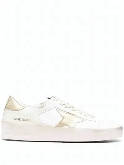 Golden Goose Low-top Sneakers With Smooth Leather And Distinctive Star Detail In White