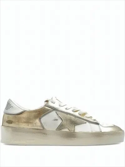 Golden Goose Low-top Sneakers With Suede And Leather Details In Multi