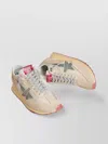 Golden Goose Low Top Sneakers With Suede And Mesh Panels In Neutral